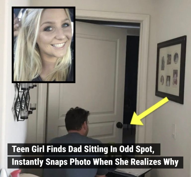 Teen Girl Finds Dad Sitting In Odd Spot, Instantly Snaps Photo When She Realizes Why