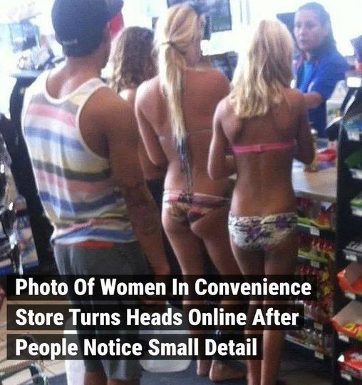 Photo Of Women In Convenience Store Turns Heads Online After People Notice Small Detail