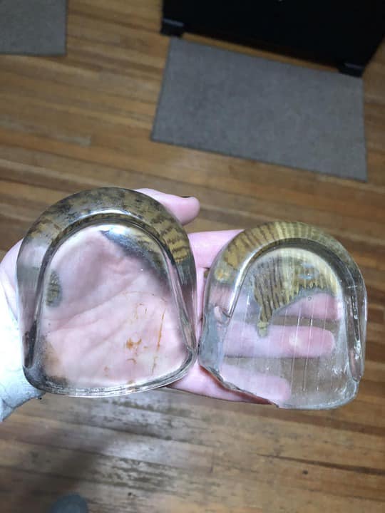 “””Found in my over 150 year old home. Any ideas what these are? They’re made of glass and pretty heavy.”” via Ellyn Davis Check the comments for the answer 👇”