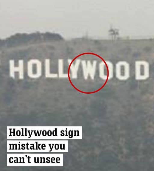 The Hollywood sign mistake you can’t unsee