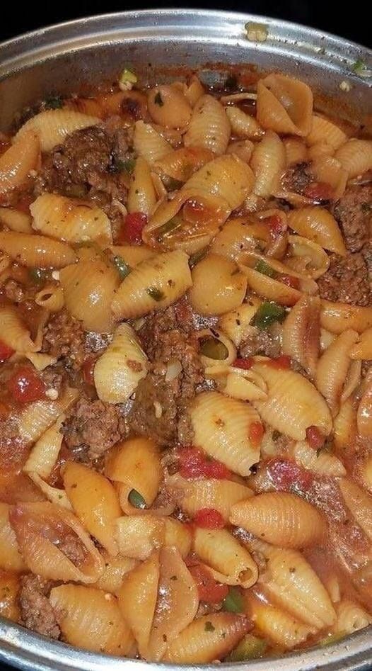 PASTA SHELLS WITH GROUND BEEF – OMG DON’T LOSE THIS