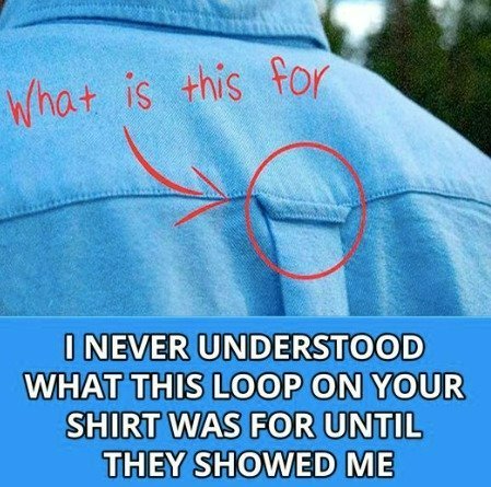 Why Button-Down Shirts Have Loops On the Back