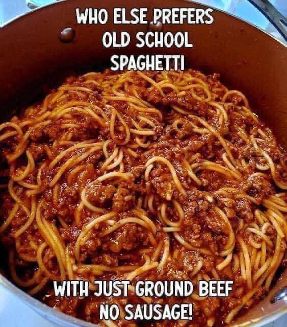 Old-school spaghetti