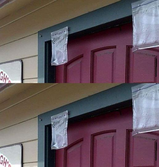 Many People Are Hanging Bags Of Water Above Their Doors To Deter Bugs