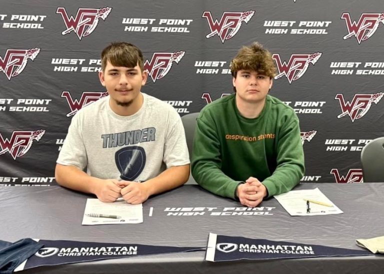 Jacob Bensze and Ryan Douglas we’re the first West Point High soccer players in school history to sign with a college!