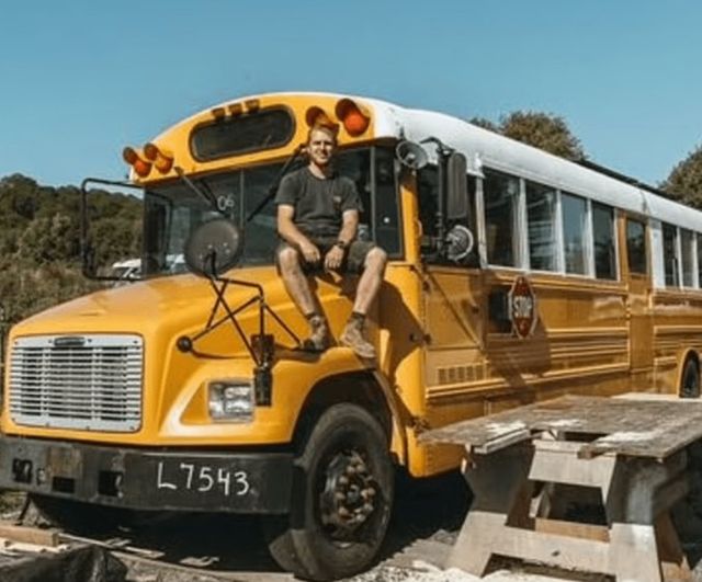Couple Converts American School Bus into Luxury Home: A Family Adventure