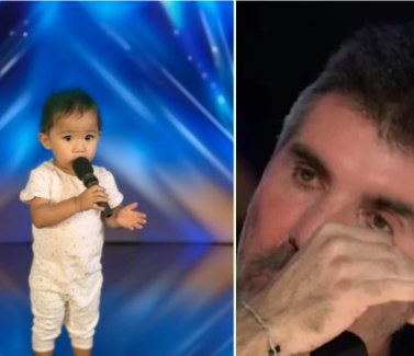 This is a rare miracle in history. The little boy is only 1 year old and sings so well on stage that the jury is moved to tears. Watch video in comments below