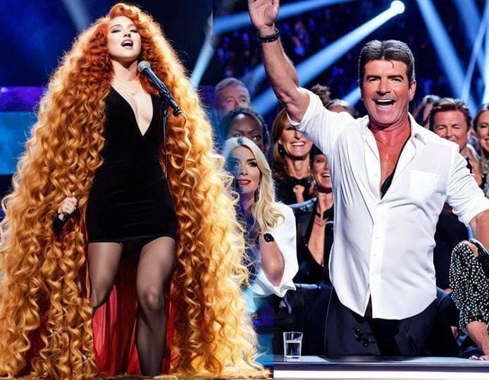 Simon Cowell couldn’t believe his ears and asked the beautiful girl to sing acapella. After singing the girl, Simone was in shock