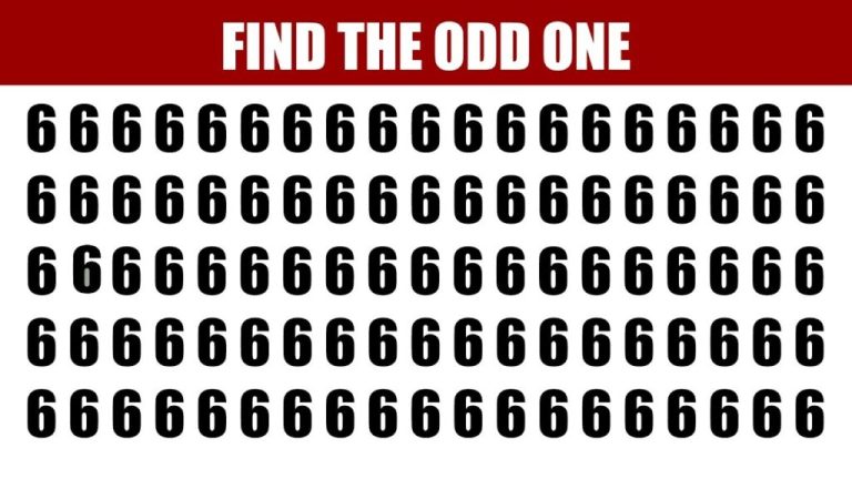 Let’s See How Good Are Your Eyes? – Find The Odd Letter and Number Out!