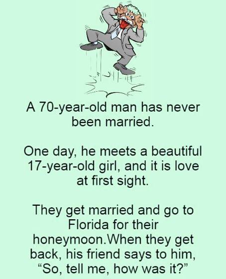 A 70-year-old man has never been married