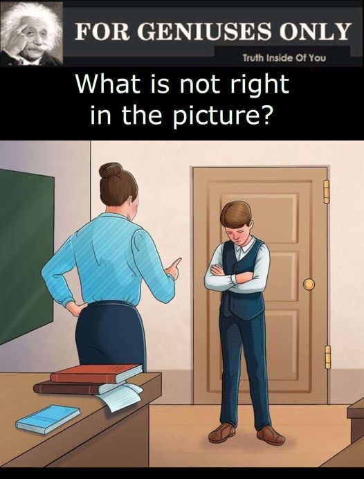 What is not right in the picture?