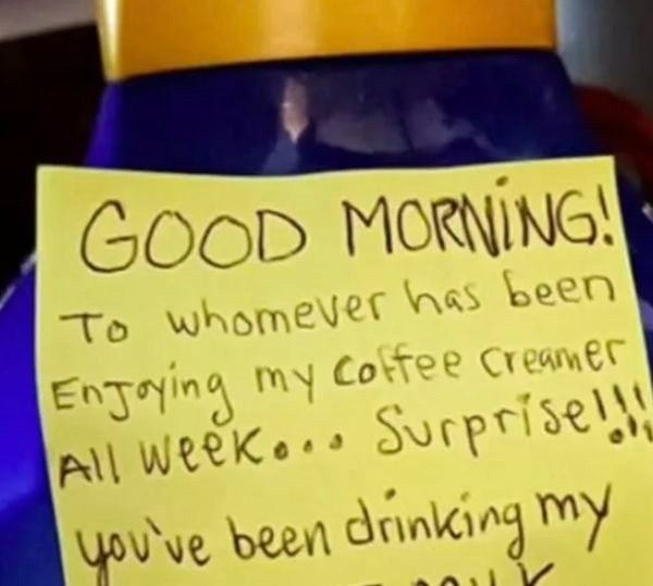 Dealing with an Office Creamer Thief