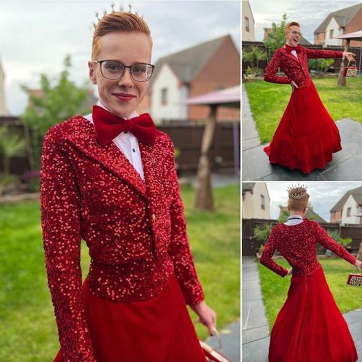 Boy, 16, divides the internet with billowing ballgown, some say he’s ‘stunning’ others say ‘vile’