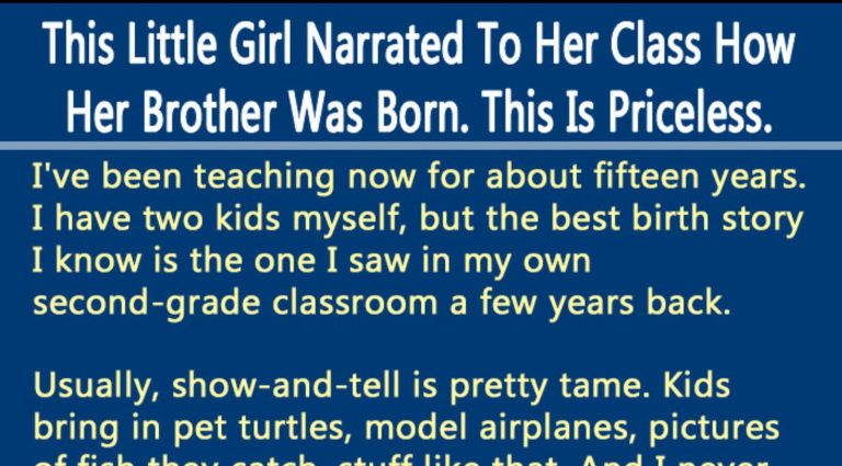 This teacher never expected this explanation of child birth