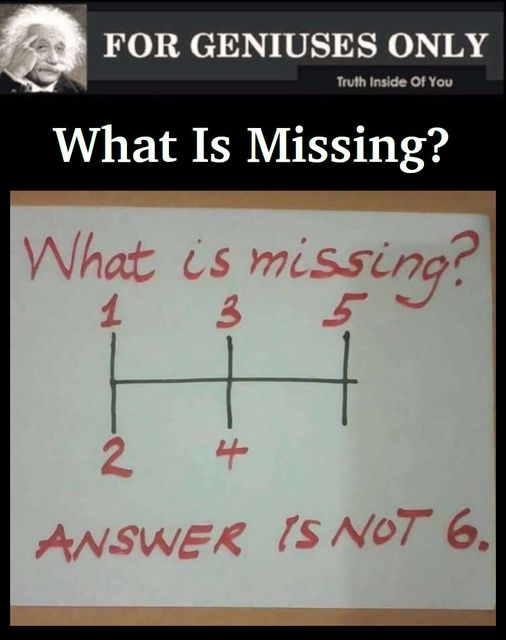 RIDDLE: What Is Missing?