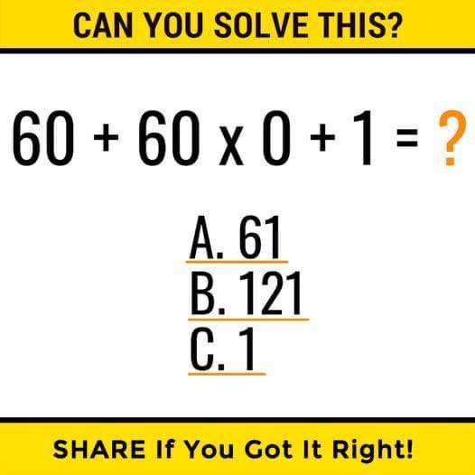 Are you GENIUS so solve this tricky Math problem?