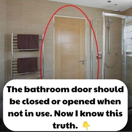 Is It Better to Leave the Bathroom Door Open or Closed After Taking a Shower or Bath?