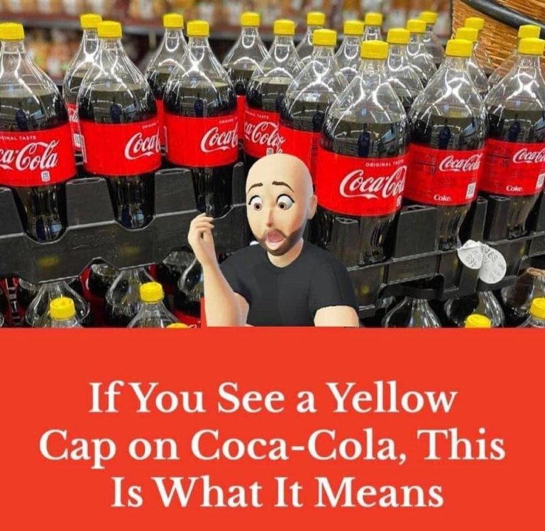 Do you remember ever noticing that the cap of a Coca-Cola bottle had a bright yellow color? What It Really Means Is This