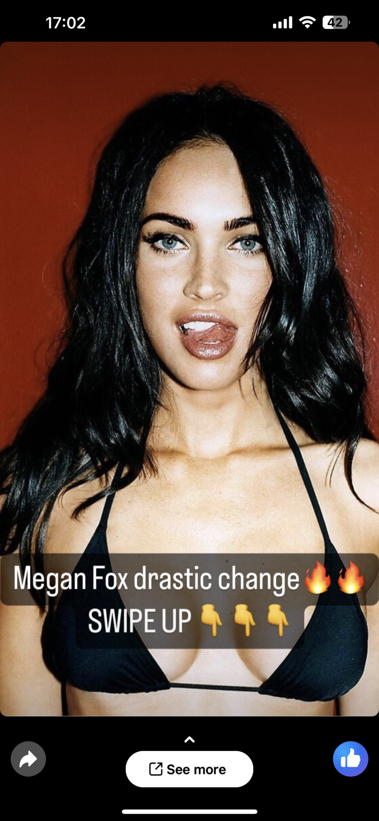 Drastic change of Megan Fox!