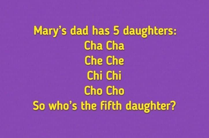 “Can You Figure Out the Fifth Daughter’s Name? A Fun Riddle for You!”