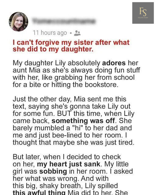 Young Girl Visits Her Favorite Aunt And Comes Home In Tears