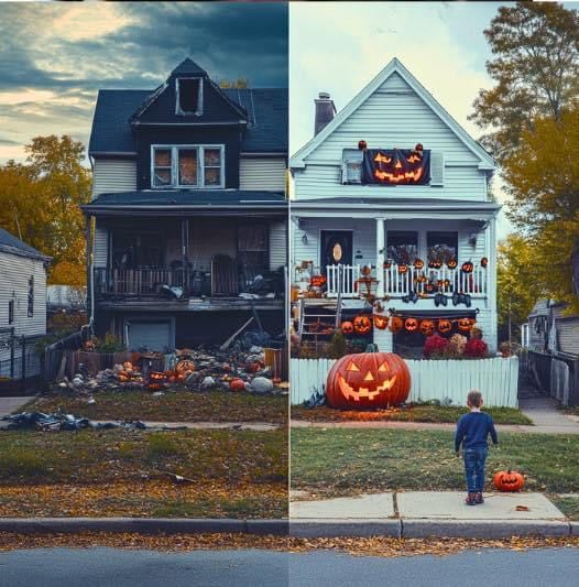 BOY SECRETLY HELPS POOR ELDERLY NEIGHBOR BY DECORATING HER HOUSE FOR HALLOWEEN, BUT IT TURNS OUT TO BE A BIG MISTAKE