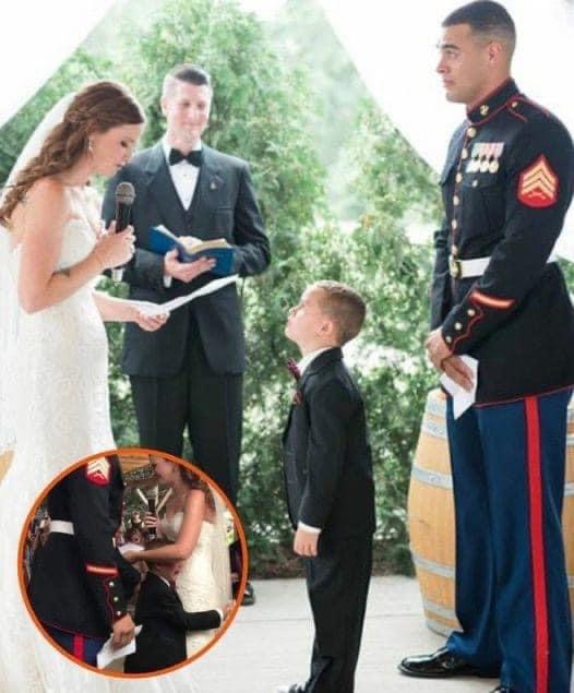 Stepmom delivers special wedding vows to four-year-old – his reaction breaks my heart